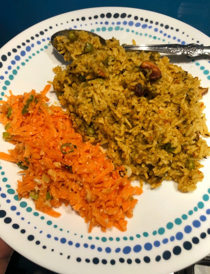 Maharashtrian Masale Bhaat | Spiced Rice with Aubergine