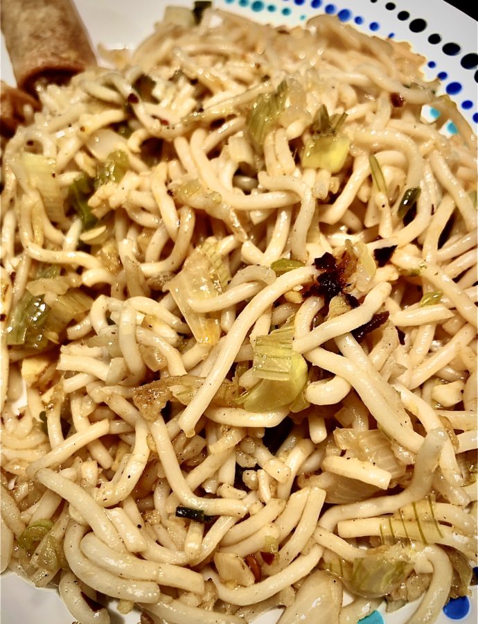 Bon Appétit inspired Ginger Scallion Noodles