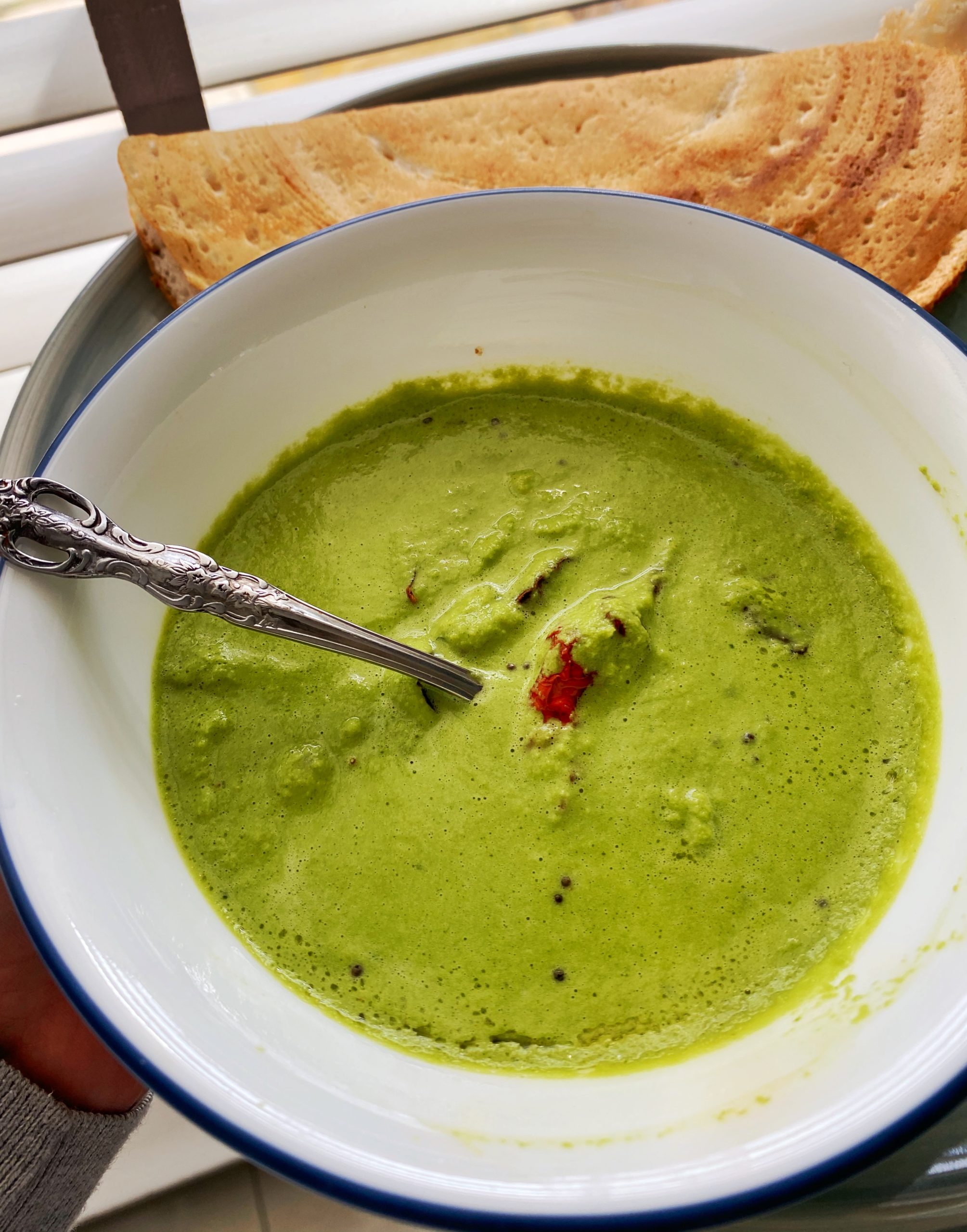 Coconut Coriander Chutney - Belly On My Mind